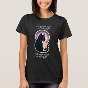 Katzenmagie bei Mondschein - Katzengedicht T-Shirt