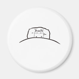 Katzenmagnet im Bett, niedlicher Katzenmagnet Magnet
