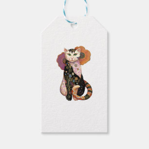 Katzenmalerei Katzen Illustration Katzenkunst Geschenkanhänger
