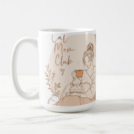 Katzenmama-Club Bleistiftkunst Latte-Mug Kaffeetasse