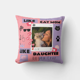 Katzenmama Katzenpapa Kissen Geschenk für Katzenli