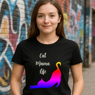Katzenmama Leben - Kätzchen Stretch T-Shirt