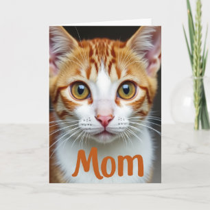 Katzenmama mit Ingwerkatzen - Grußkarte zum Mutter Karte