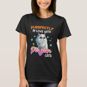 Katzenmama PURRFECT IN LOVE MIT PERSERKATZEN Lusti T-Shirt