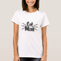 Katzenmama Schnurrhaare Minimalistisches T-Shirt