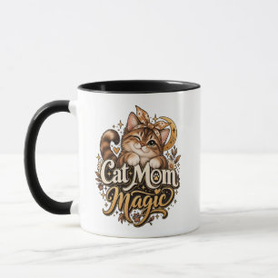 Katzenmama-Zaubertasse Ästhetische Katzenmama-Ka Tasse