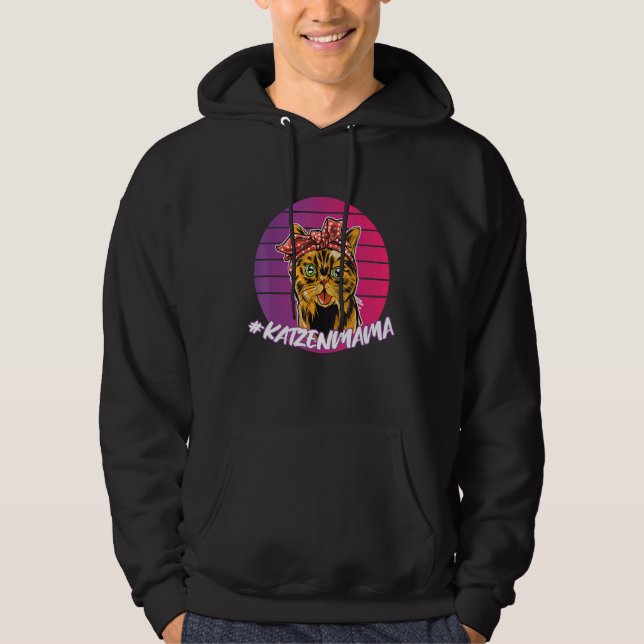 Katzenmehl und Vater für Katzen Hoodie (Vorderseite)
