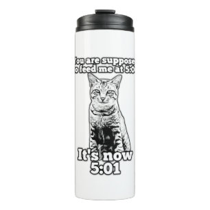 Katzenmeme für Katzenbesitzer und Kätzchenliebhabe Thermosbecher