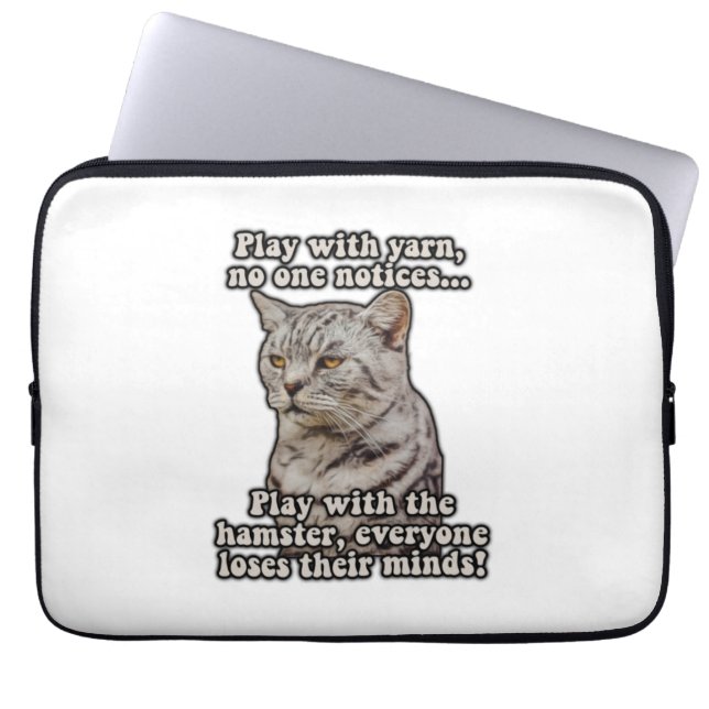 Katzenmeme für Katzenliebhaber und Kätzchenbesitze Laptopschutzhülle (Vorderseite)