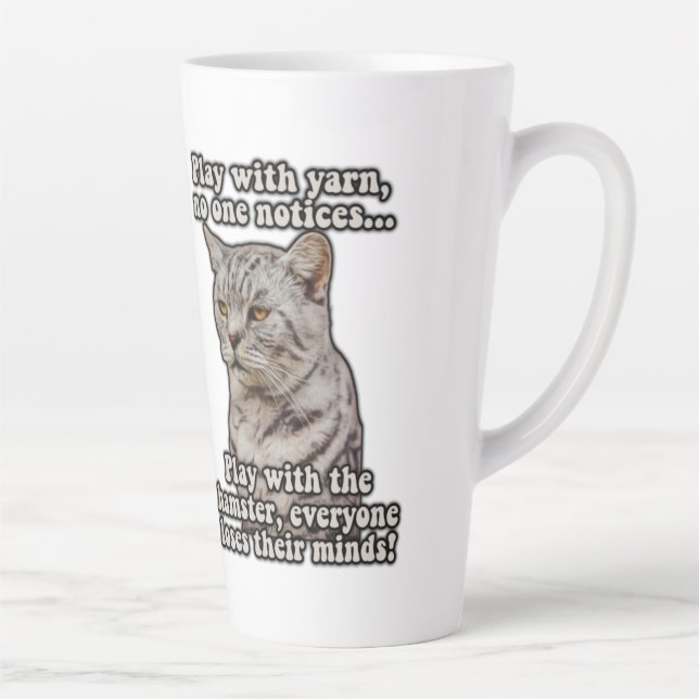 Katzenmeme für Katzenliebhaber und Kätzchenbesitze Milchtasse (Rechts)