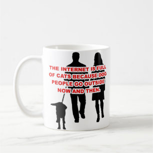 Katzenmenschen gegen Hundemenschen Lustiger Kaffee Kaffeetasse