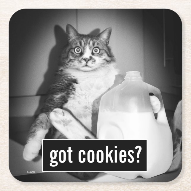 Katzenmilch von Jug Rechteckiger Pappuntersetzer (Vorderseite)