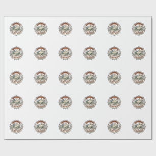 Katzenminze Katze Katzenminze Vintage Vektor Art S Geschenkpapier