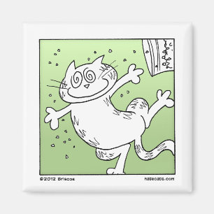 Katzenminzen-Katze Magnet