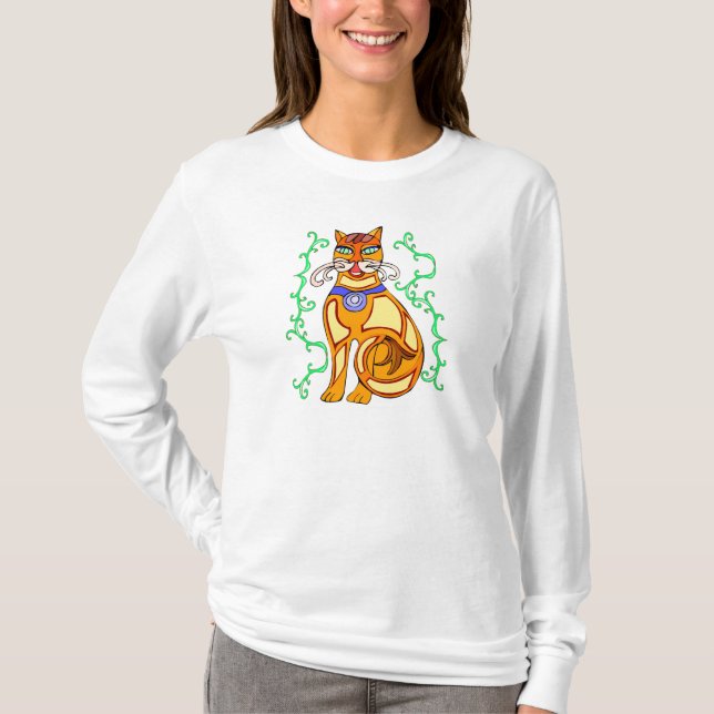 Katzenmotiv T-Shirt (Vorderseite)
