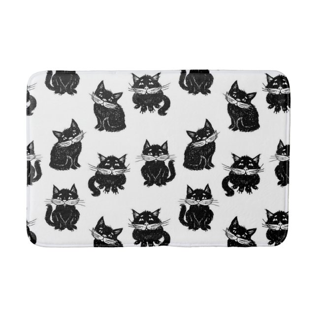 Katzenmuster Badematte (Vorderseite)