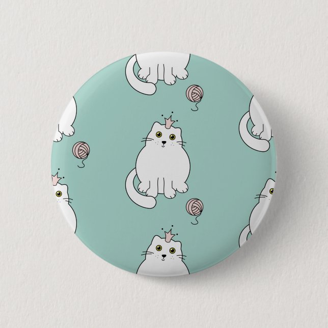 Katzenmuster Button (Vorderseite)