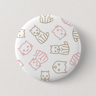 Katzenmuster Button
