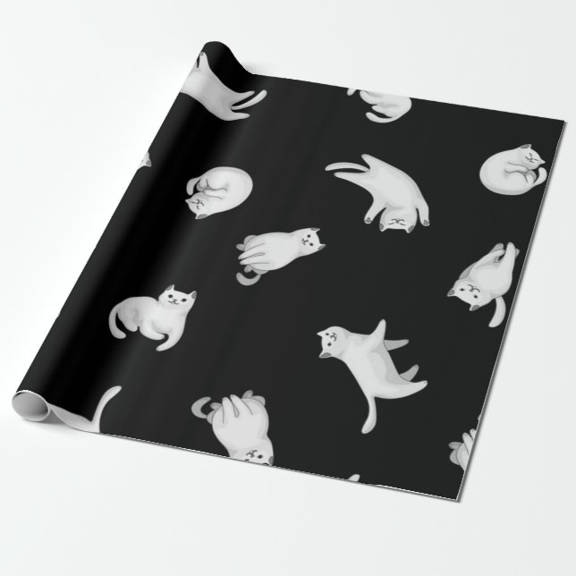 Katzenmuster Geschenkpapier (Ungerollt)