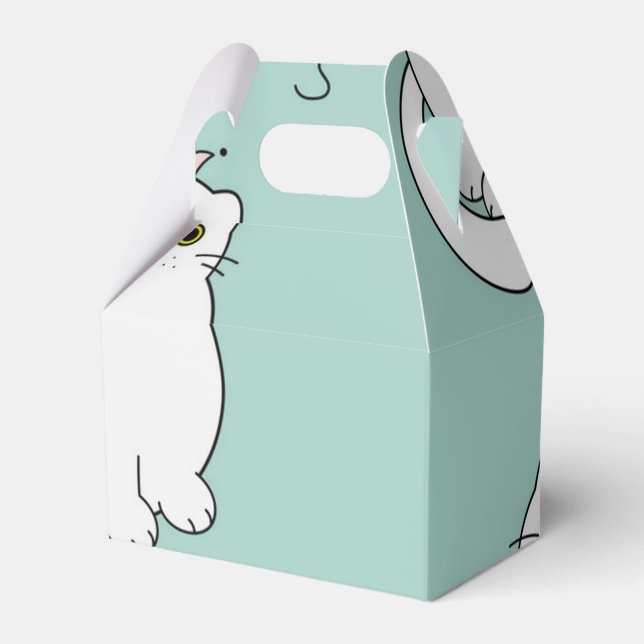 Katzenmuster Geschenkschachtel (Vorderseite)