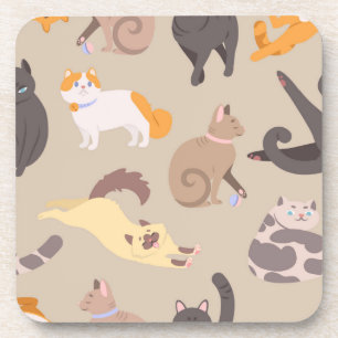 Katzenmuster Getränkeuntersetzer