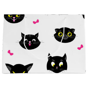 Katzenmuster Große Geschenktüte