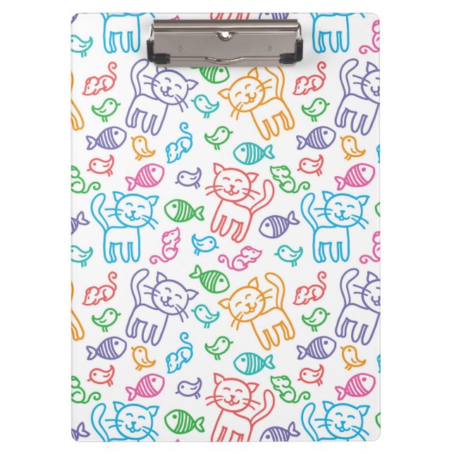 Katzenmuster Klemmbrett (Vorderseite)