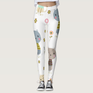 Katzenmuster Leggings