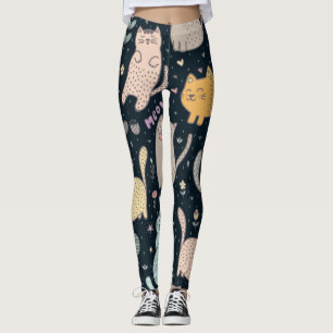 Katzenmuster Leggings