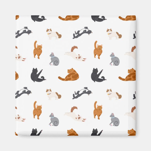 Katzenmuster Magnet (Vorne)
