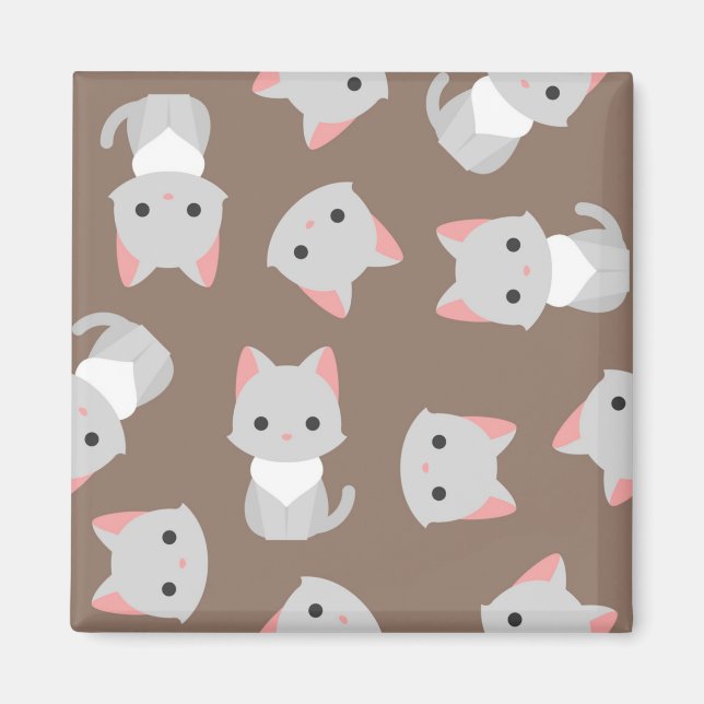 Katzenmuster Magnet (Vorne)