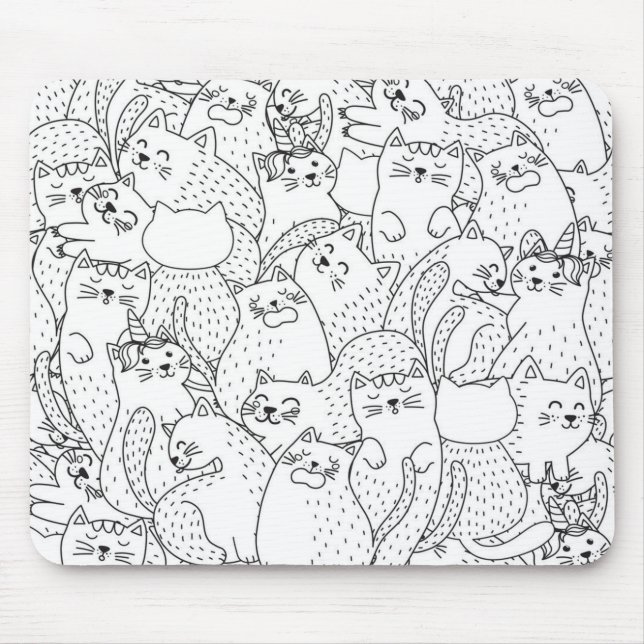 Katzenmuster Mousepad (Vorne)