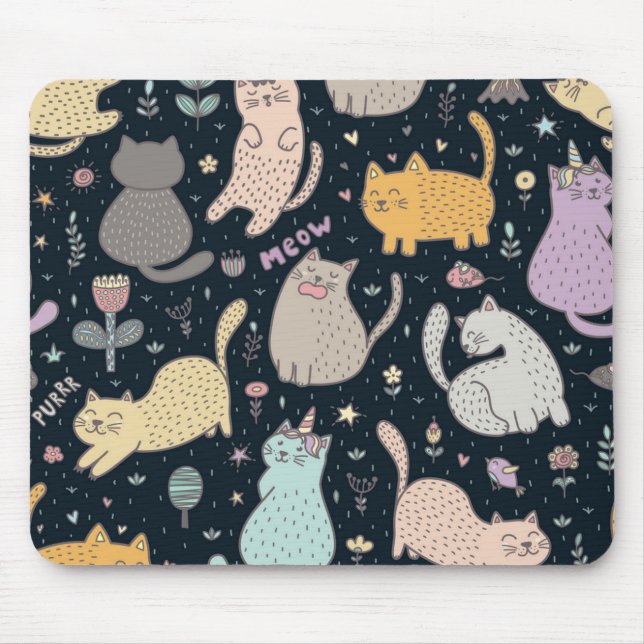 Katzenmuster Mousepad (Vorne)