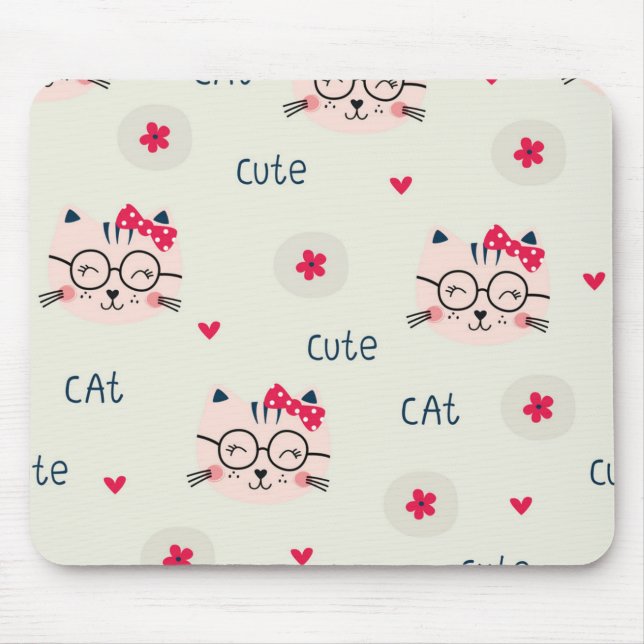 Katzenmuster Mousepad (Vorne)