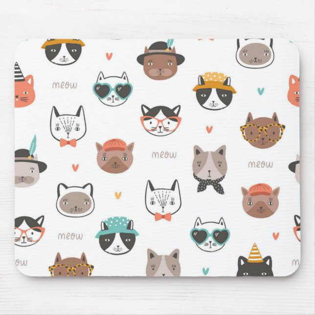Katzenmuster Mousepad (Vorne)