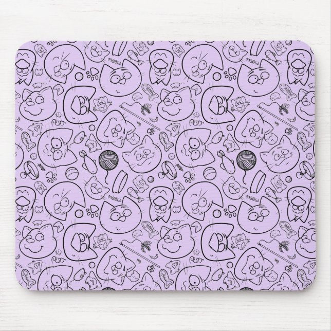 Katzenmuster-Mousepad Mousepad (Vorne)