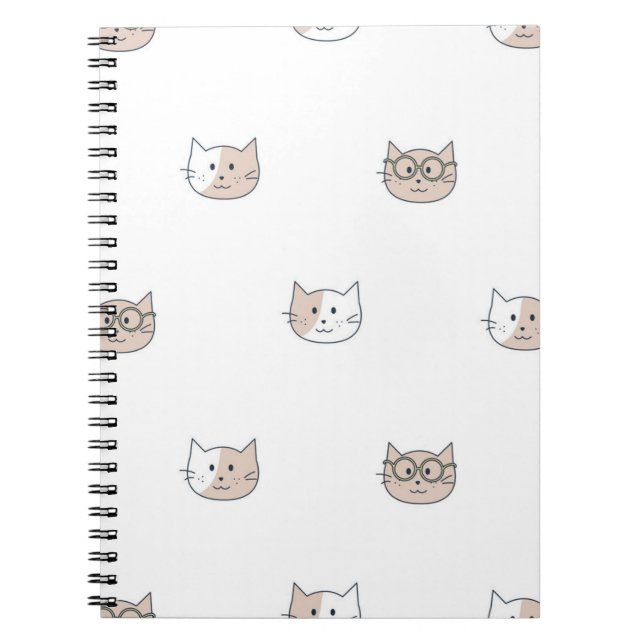 Katzenmuster Notizblock (Vorderseite)