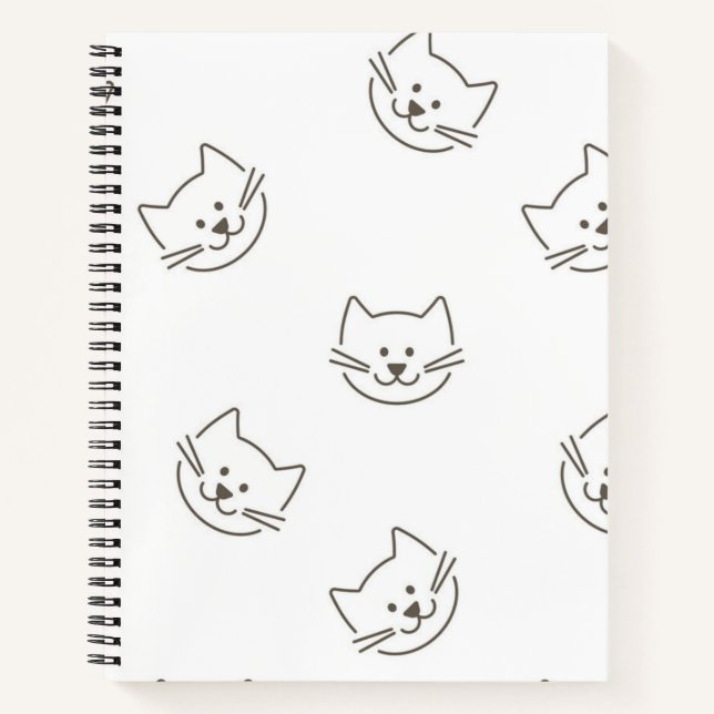 Katzenmuster Notizbuch (Vorderseite)