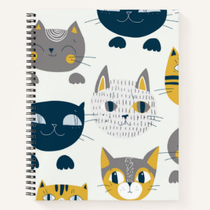 Katzenmuster Notizbuch