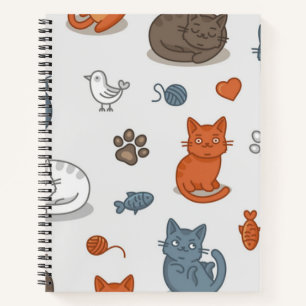Katzenmuster Notizbuch