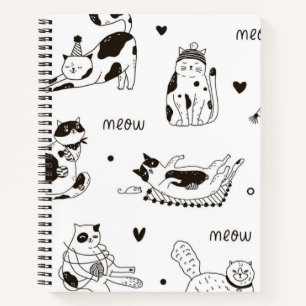 Katzenmuster Notizbuch