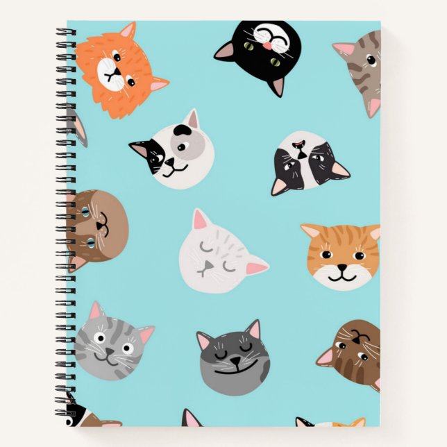 Katzenmuster Notizbuch (Vorderseite)