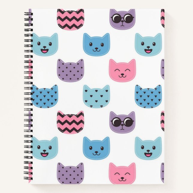 Katzenmuster Notizbuch (Vorderseite)