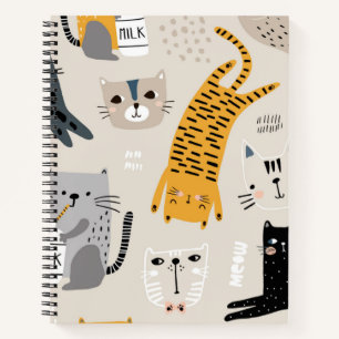 Katzenmuster Notizbuch