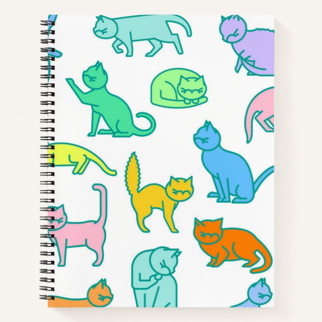 Katzenmuster Notizbuch (Vorderseite)