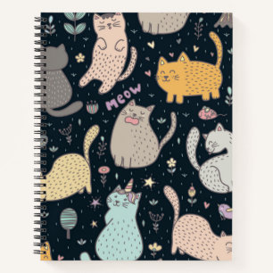 Katzenmuster Notizbuch
