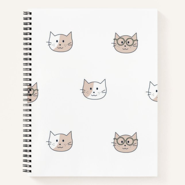 Katzenmuster Notizbuch (Vorderseite)