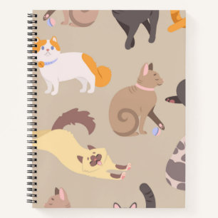 Katzenmuster Notizbuch