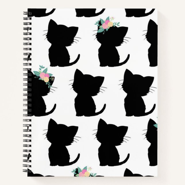 Katzenmuster Notizbuch (Vorderseite)