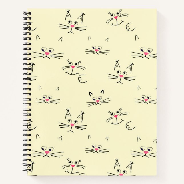Katzenmuster Notizbuch (Vorderseite)